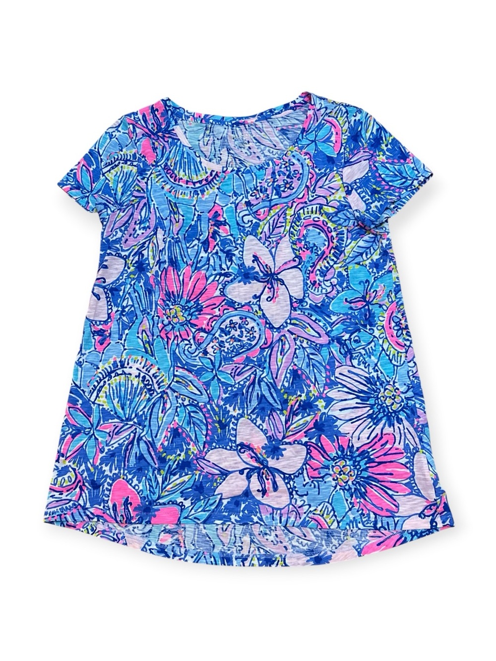Lilly Pulitzer Etta Scoopneck Pop Up Got You Top Small NWOT
